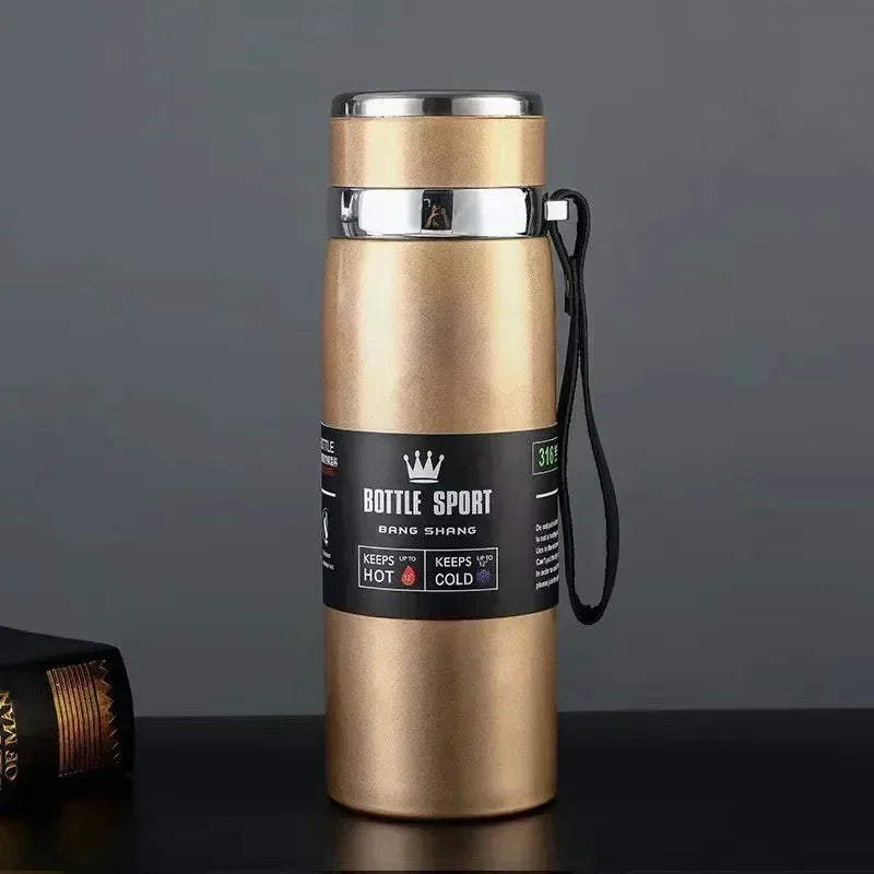 Garrafa térmica para água fria e quente
