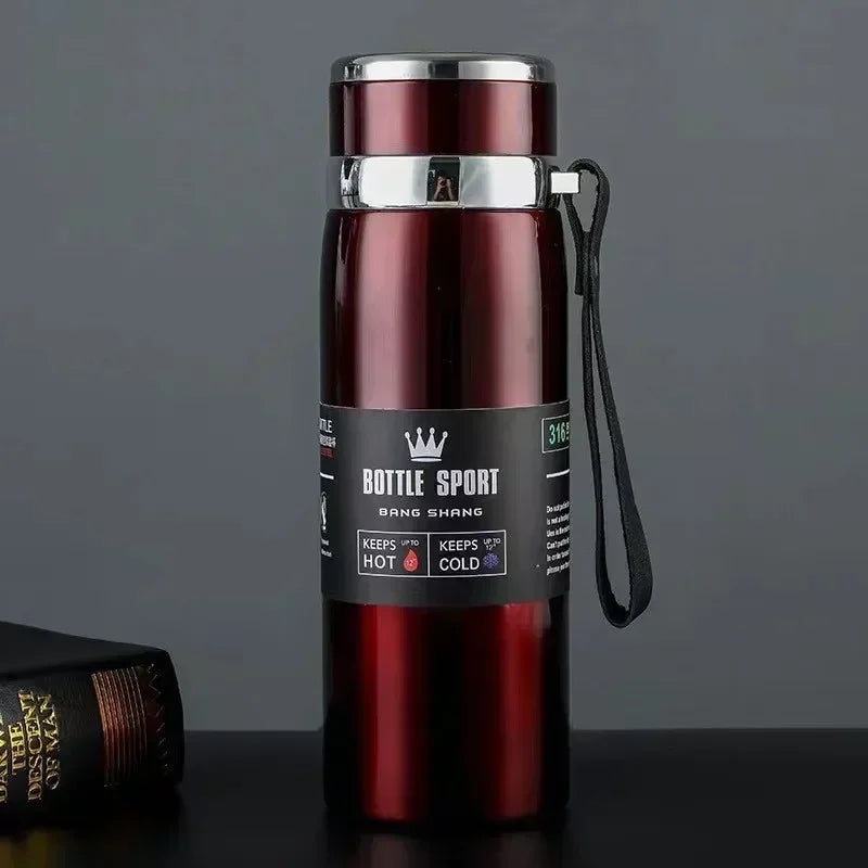 Garrafa térmica para água fria e quente