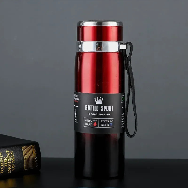 Garrafa térmica para água fria e quente