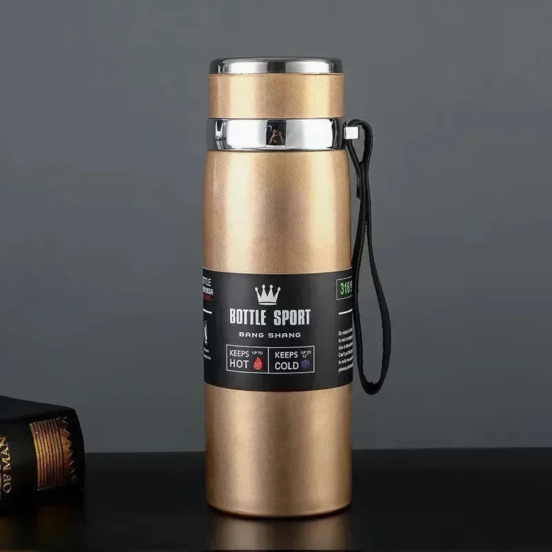 Garrafa térmica para água fria e quente