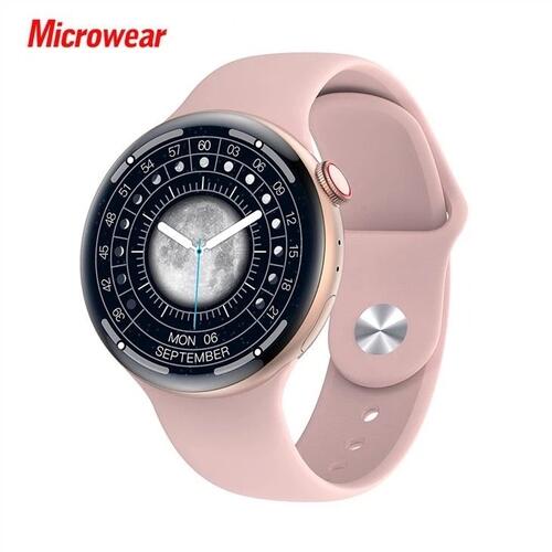 Smartwatch W8P W28 Pro Redondo Serie 8 Com NFC Comando de Voz