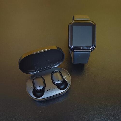 Kit Smartwatch D20S 2024 + Fone Airdots TWS Bluetoorth